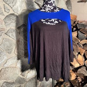 NWT Cable & Gauge Long Sleeve Cutout Blouse 1X